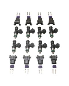 Deatschwerks Set of 8 1500cc/min For The Fitech Go EFI 8/Holley Super Sniper 1250/ Sniper Xflow 1375 - 16M-19-1500-8