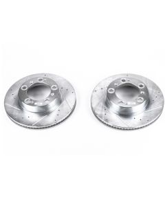 Power Stop 97-04 Porsche Boxster Front Evolution Drilled & Slotted Rotors - Pair - EBR620XPR