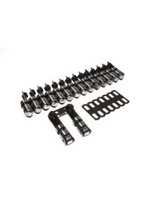 COMP Cams Roller Lifters CS +0.300in Lift, Steel Construction, Flat Tappet, Fits Small Block Chevy 1955-1986 - 873-16