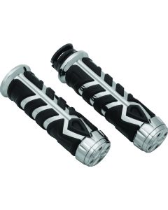 Sleek Kuryakyn Spear Grips for Scout - Chrome Finish