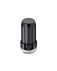 McGard SplineDrive Lug Nut (Cone Seat) M14X1.5 / 1.648in. Length (Box of 50) - Black (Req. Tool) - 65037