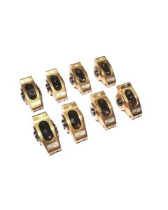 COMP Cams Ultra Gold Arc Small Block Chevy Rocker Arms, Aluminum, Gold Finish, 1.5 Ratio, Set of 8 - 19002-8