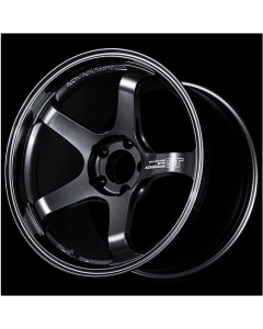 Advan RZII 17x8 +54 5-114.3 Racing Hyper Black & Ring Wheel - YAZ7G54EHB