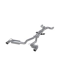 MBRP T409 Stainless Steel 3" Dual Catback w/ Round Tips Chevrolet Camaro V8 6.2L 6 Speed 2010-2015- - S7018409