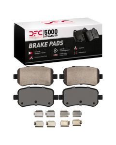 DFC 08-12 Chrysler Town & Country Rear 5000 Advanced Ceramic Brake Pads and Hardware Kit - 1551-1021-02