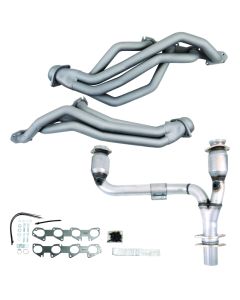 BBK 09-24 Ram 1500 Hemi 5.7L 1-3/4 Long Tube Headers w/High Flow Catted Y-Pipe (Ti Ceramic) - 19502