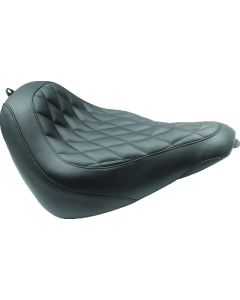 Mustang 18-21 Harley Softail Slim Wide Tripper Solo Seat Diamond Stitch - Black - 83047