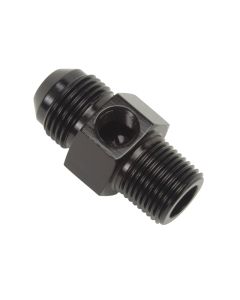 Russell Performance -6 AN Flare to 3/8in Pipe Pressure Adapter (Black) - 670083