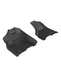 3D MAXpider 2009-2012 Dodge Ram 1500 Crew Cab/2500/3500/Crew Cab Kagu 1st Row Floormat - Black - L1DG01711509