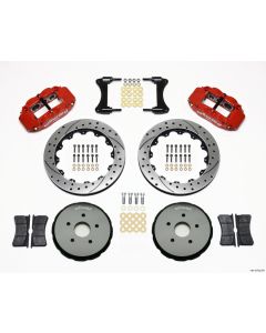 Wilwood Narrow Superlite 6R Front Hat Kit 12.88in Drilled Red 2008 Toyota Matrix - 140-10752-DR