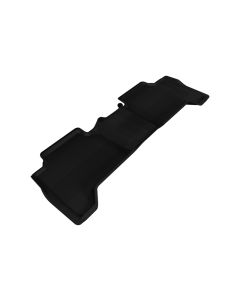 3D MAXpider 2005-2015 Toyota Tacoma Double Cab Kagu 2nd Row Floormats - Black - L1TY05721509