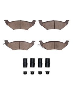 DFC 97-00 Chrysler Town & Country Rear 5000 Advanced Semi Metallic Brake Pads and Hardware Kit - 1551-0715-01