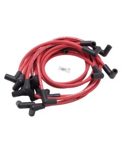 Edelbrock Spark Plug Wire Set SBC 74-88 V8 50 Ohm Resistance Red Wire (Set of 9) - 22712