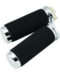Bikers Choice 81-Up Big Twin & XL With Dual Cable Black Cushion Grips With Sleeve Pr - 491310