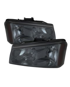xTune Chevy Silverado 1500/2500/3500 03-06 Crystal Headlights Smoke HD-JH-CSIL03-SM-AM - 5072269