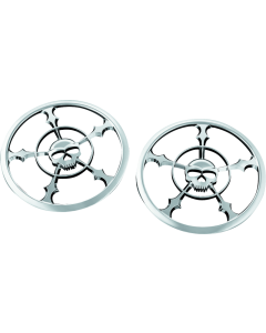 Zombie Speaker Grill Chrome for 14-Up Touring - Kuryakyn