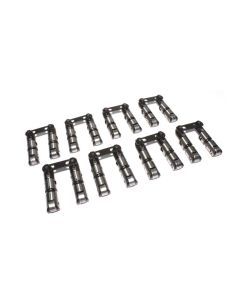 COMP Cams Mechanical Roller Lifters for Small Block Chevy 283-400 1955-1986, Steel Construction, Black Finish, 1.600" Diameter, Solid Roller - 8956-16