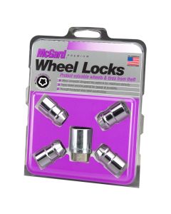 McGard Wheel Lock Nut Set - 4pk. (Cone Seat) 7/16-20 / 3/4 Hex / 1.46in. Length - Chrome - 24132