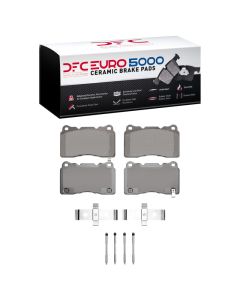 DFC 03-15 Mitsubishi Lancer Front Euro 5000 Ceramic Brake Pads and Hardware Kit - 1600-1001-08