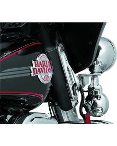 Chrome Teardrop Tie-Down Brackets for Touring 83-13