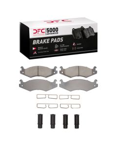 DFC 92-06 Hummer H1 Rear/Front 5000 Advanced Low Metallic Brake Pads and Hardware Kit - 1551-0651-01