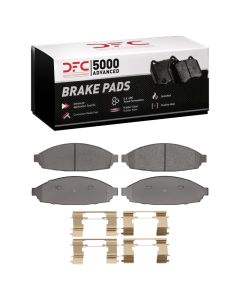 DFC 03-11 Ford Crown Victoria Front 5000 Advanced Semi Metallic Brake Pads and Hardware Kit - 1552-0931-01