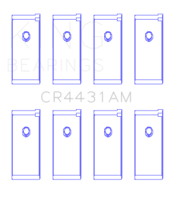 King Engine Bearings Nissan (Size 0.5) Rod Bearing Set - CR4431AM0.5