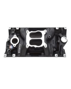 Edelbrock Intake SBC Performer Vortec Black - 21163