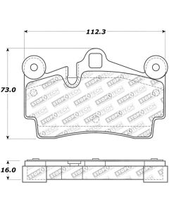 StopTech Street Touring Brake Pads - 308.09780