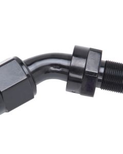 Russell Performance -10 AN 45 Degree Hose End Without Socket - Black - 615113