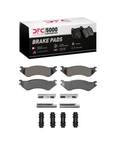 DFC 97-04 Dodge B1500 Front 5000 Advanced Semi Metallic Brake Pads and Hardware Kit - 1551-0702-01