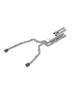 MBRP 3" Stainless Dual Split Rear Catback Exhaust System (Race Version) w/ Carbon Fiber Tips Ram TRX - S51543CF