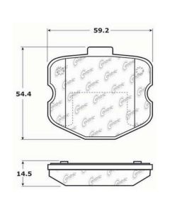 StopTech Street Brake Pads with Shims Chevrolet Front- STOP-308.11850