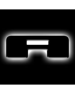 ORACLE Lighting Universal Illuminated LED Letter Badges - Matte Blk Surface Finish - A - 3141-A-001