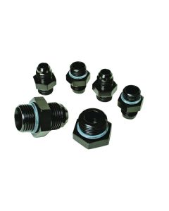 Aeromotive A4 Regulator Fitting Kit (for two (2) carbs) (4) AN-06/(1) AN-10/(1) AN-10 Plug) - 15202