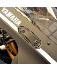 New Rage Cycles 19+ Yamaha R3 Mirror Block Off Plates - R3-MBO