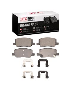 DFC 17-25 Tesla Model X Rear 5000 Advanced Low Metallic Brake Pads and Hardware Kit - 1551-2164-01