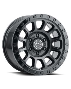 ICON Hulse 17 X 8.5 / 6 X 5.5 / 25mm Offset / 5.75in BS Double Black - 8017859057DB