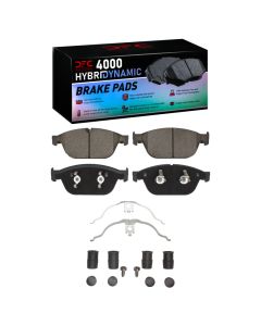 DFC 11-18 Audi A8 Front 4000 HybriDynamic Brake Pads and Hardware Kit - 4000-1546-01