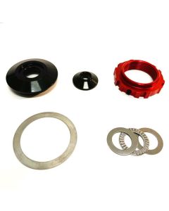 QA1 2.205-8 TPI Coilover Conversion Kit 2.5in ITT Strut - Red Anodized Nut - COK113