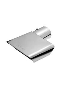 Gibson Rectangle Sport Tip - Left - 6x2.75in OD/2in Inlet/9.5in Length - Stainless - 500430