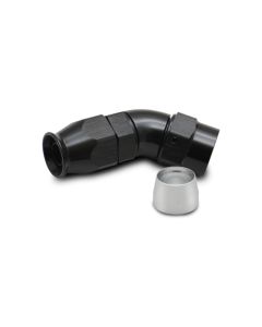High Flow 45° Hose End Fitting for PTFE, -10AN