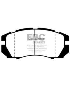 EBC 95-96 Subaru Impreza 2.2 Yellowstuff Front Brake Pads - DP4966R