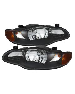 xTune Chevy Monte Carlo 00-05 Crystal Headlights Black HD-JH-CMC00-AM-BK - 9023187