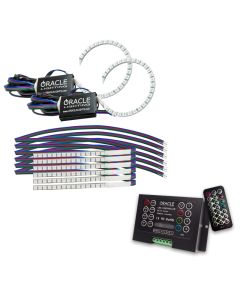 Oracle 18-21 Ford Mustang DRL Upgrade w/ Halo Kit - ColorSHIFT 2 - 1348-333