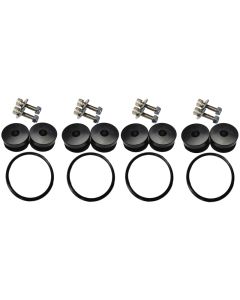 Torque Solution Billet Bumper Quick Release Kit Combo (Black): Universal - TS-UNI-026Bc