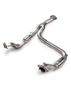 Stainless Works 2011-14 F-150 3.5L 3in Downpipe High-Flow Cats Y-Pipe Factory Connection - FTECODPCAT