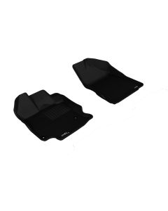 3D MAXpider 2012-2012 Toyota Venza Kagu 1st Row Floormat - Black - L1TY13311509