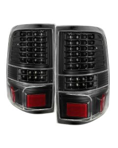 xTune Ford F150 Styleside 04-08 LED Tail Lights Black ALT-JH-FF15004-LED-G2-BK - 9034879