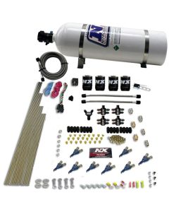 Nitrous Express 8 Cyl Alcohol Nitrous Kit (250-550HP) w/15lb Bottle - 80005-15